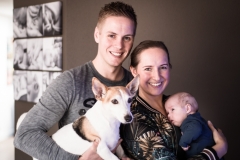 Romy, Nico en dochtertje Fenne - lifestyle fotografie