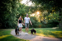 Sjors en Daphne met Noef en Beau