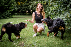 Sjors en Daphne met Noef en Beau