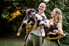 Sjors en Daphne met Noef en Beau