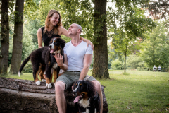 Sjors en Daphne met Noef en Beau